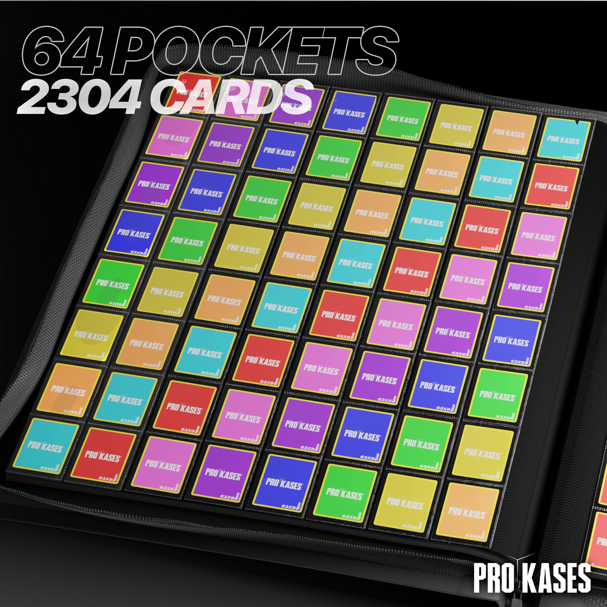 CLASSEUR 2304 CARTES 8X8 NOIR