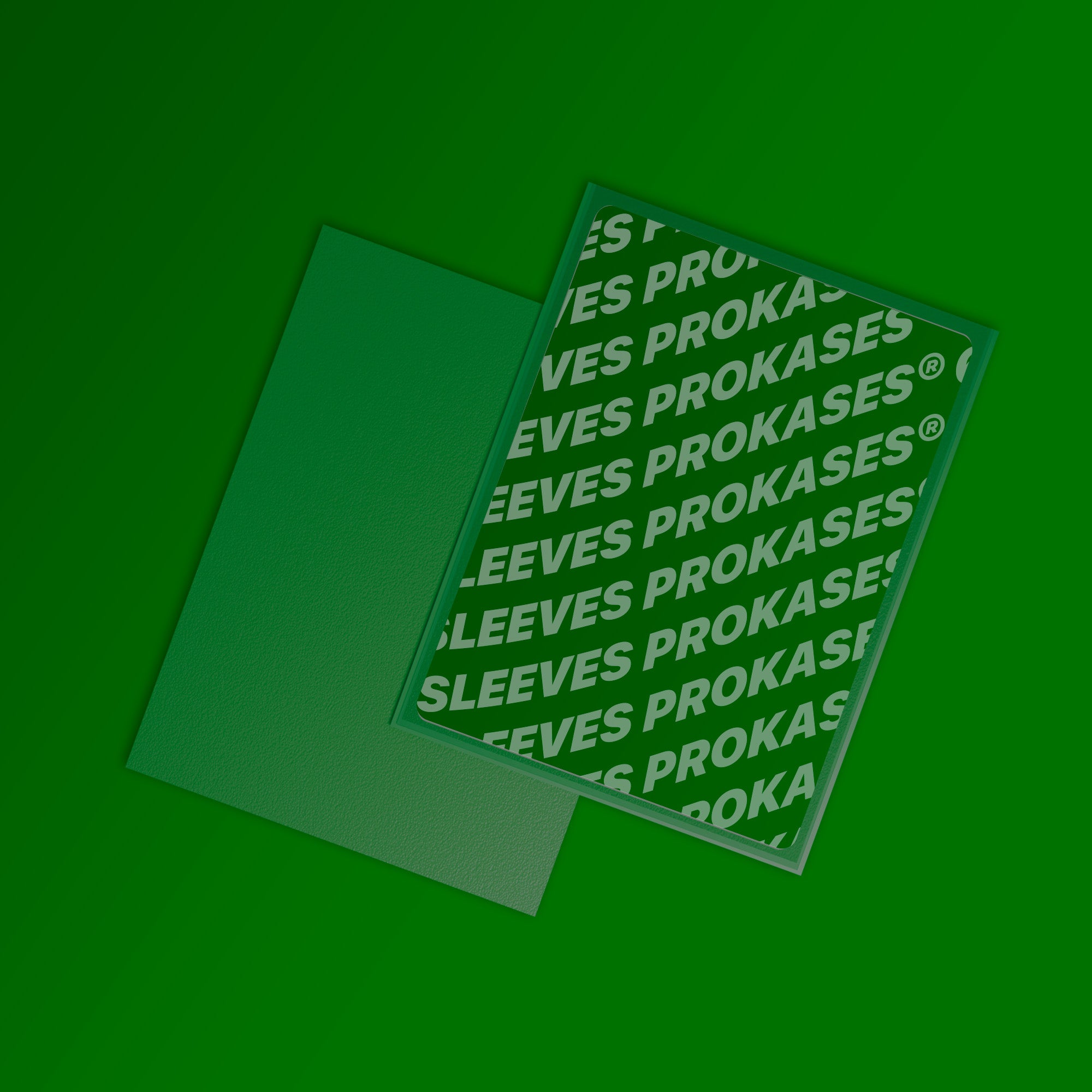 SLEEVES MAT DOS TEXTURÉ – 66X91 MM – COULEUR VERT FONCÉ – PACK DE 100 | PROKASES®