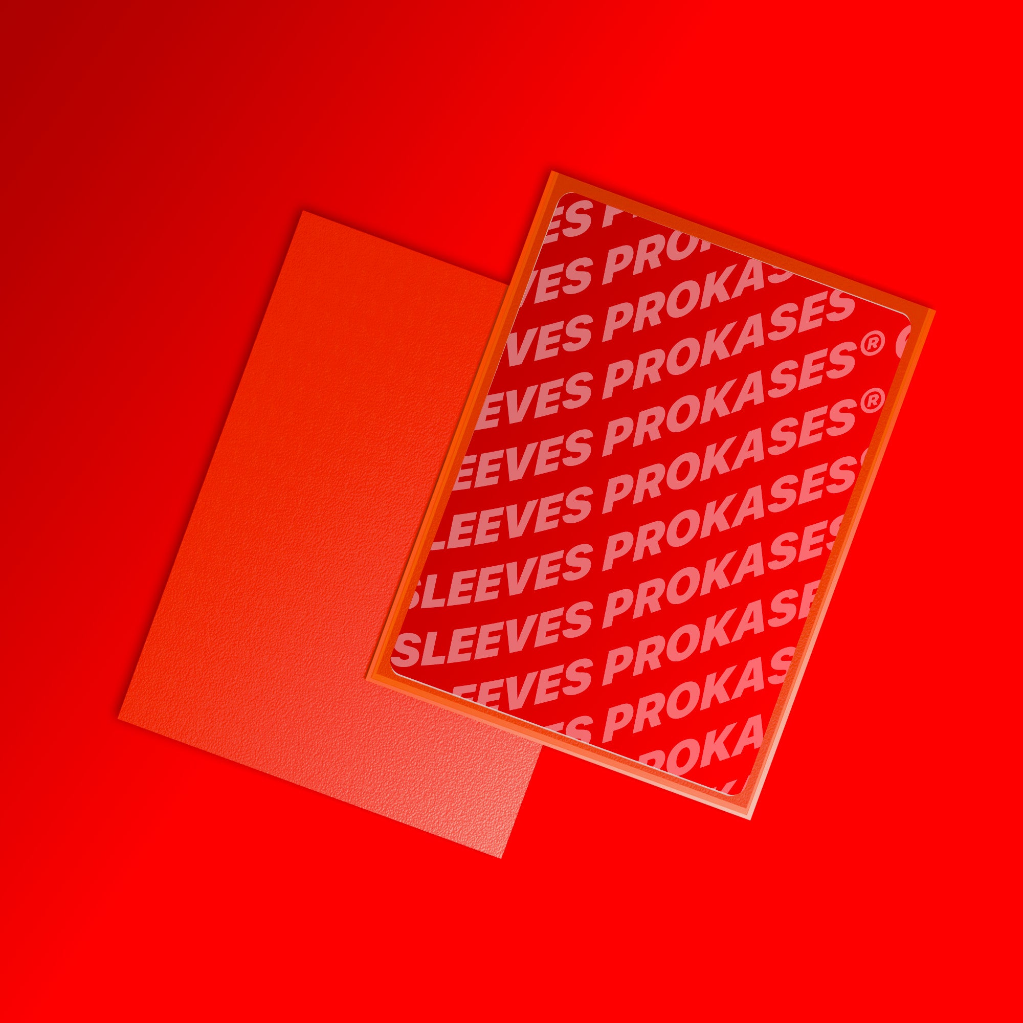 SLEEVES MAT DOS TEXTURÉ – 66X91 MM – COULEUR ROUGE – PACK DE 100 | PROKASES®