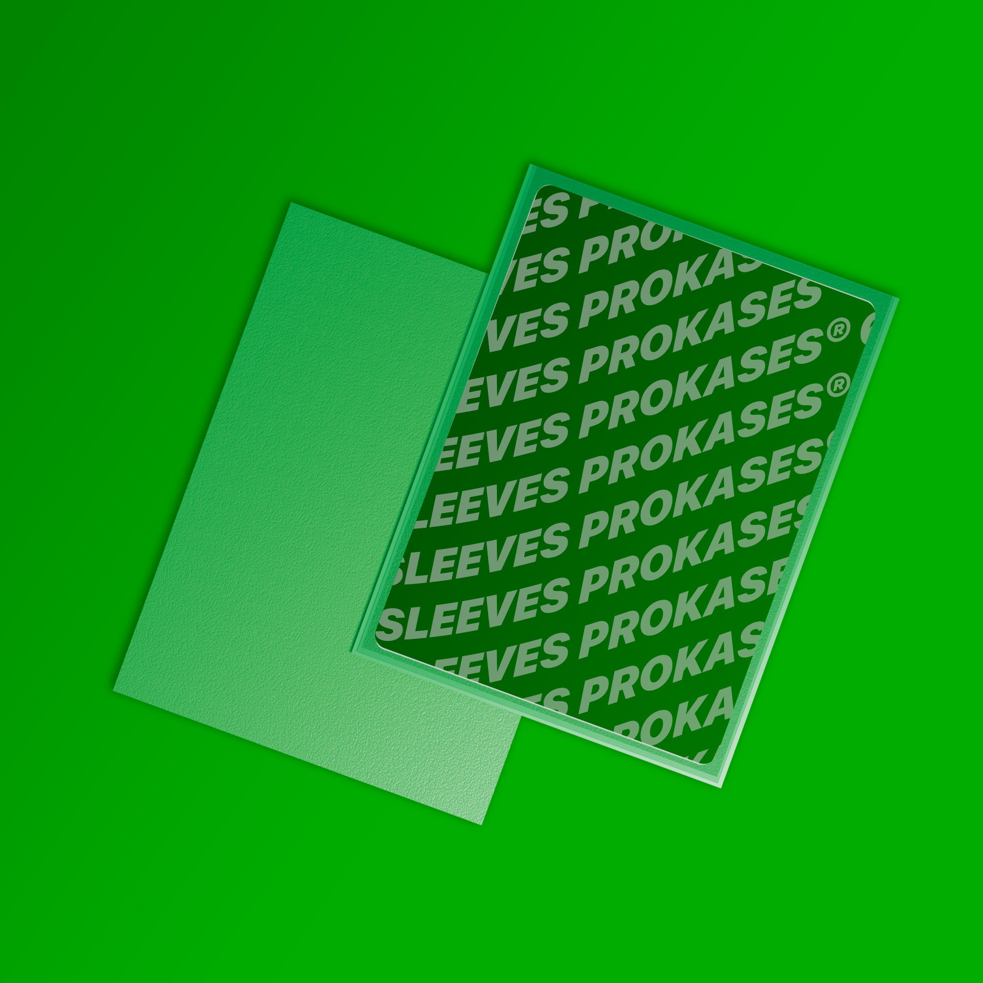 SLEEVES MAT DOS TEXTURÉ – 66X91 MM – COULEUR VERT CLAIR – PACK DE 100 | PROKASES®