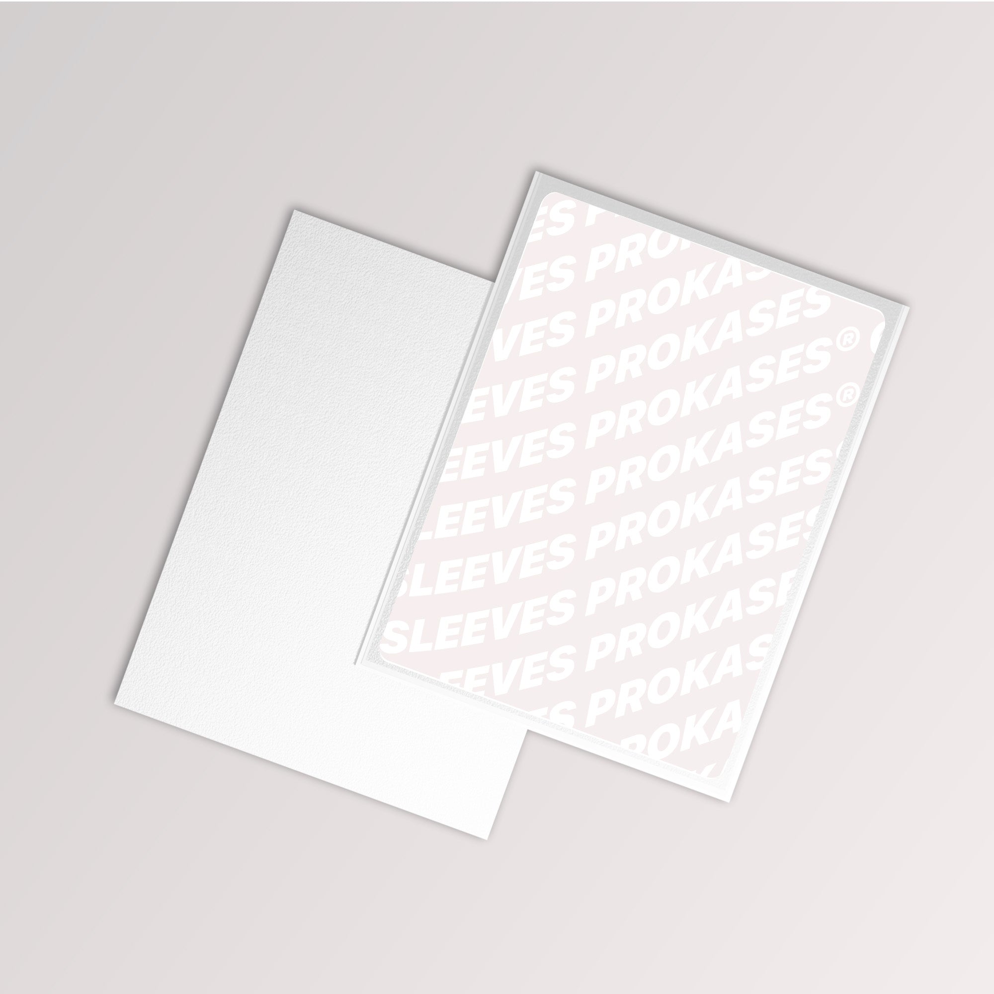 SLEEVES MAT DOS TEXTURÉ – 66X91 MM – COULEUR BLANC – PACK DE 100 | PROKASES®