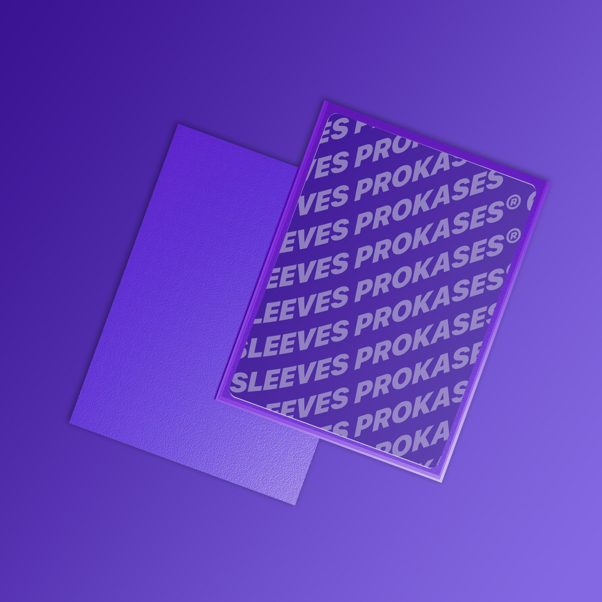 SLEEVES MAT DOS TEXTURÉ – 66X91 MM – COULEUR VIOLET – PACK DE 100 | PROKASES®