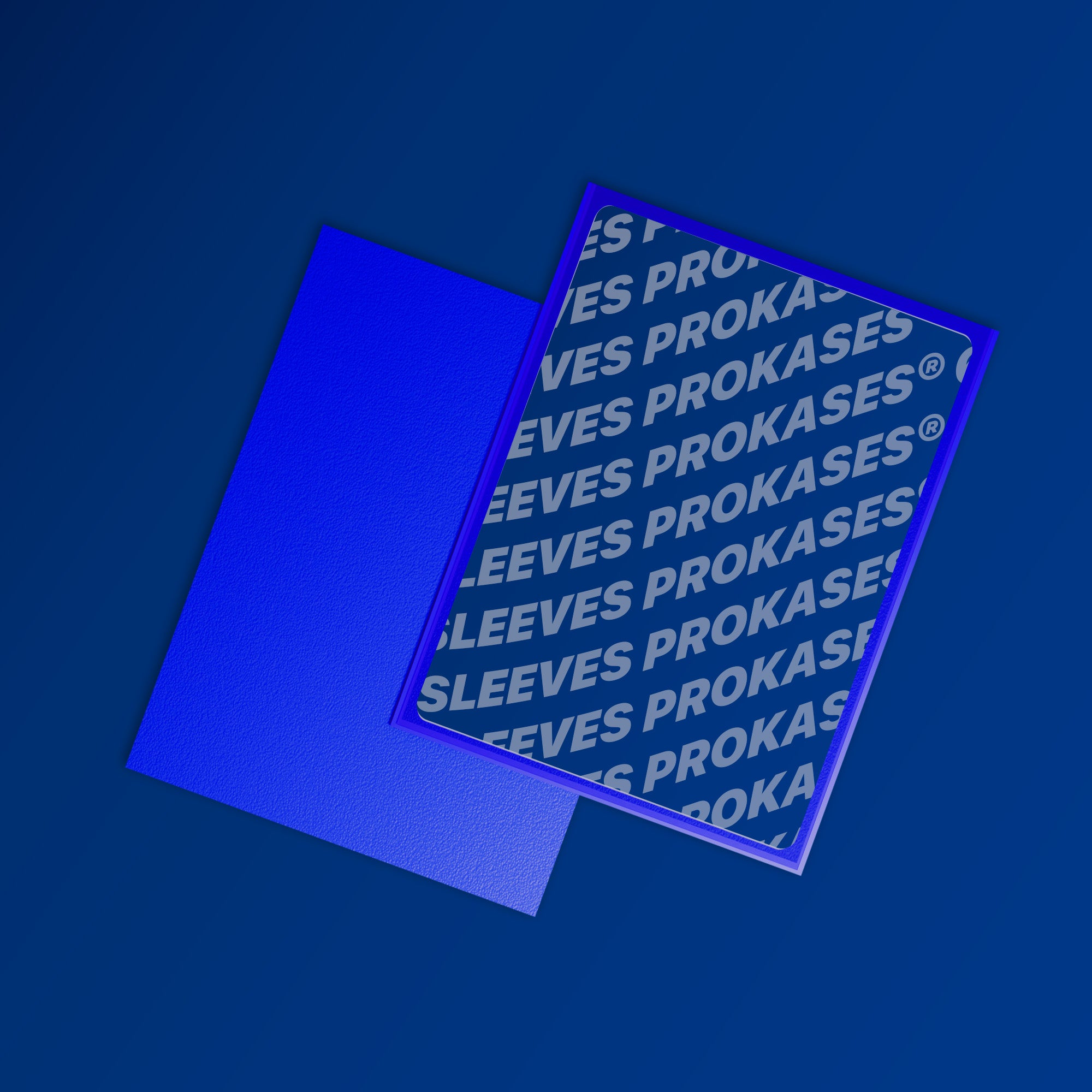 SLEEVES MAT DOS TEXTURÉ – 66X91 MM – COULEUR BLEU FONCÉ – PACK DE 100 | PROKASES®